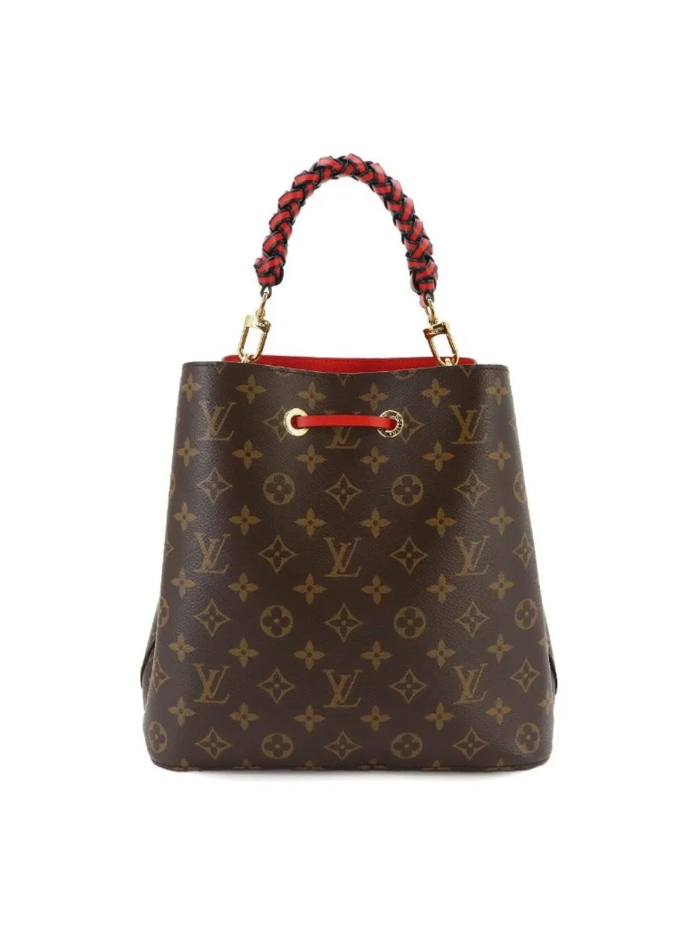 Louis Vuitton Monogram Neo Noe 2-Way Bag Brown Coquelicot